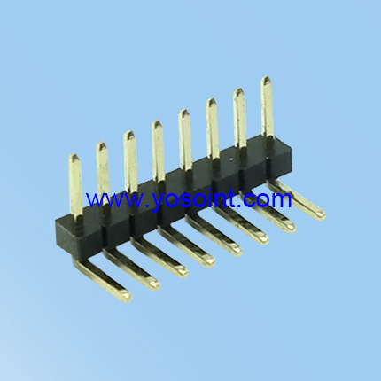 1.27mm Pitch Pin Header H1.0 single Rows Right Angel Type