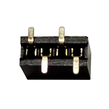 1.27mm Pin Socket 4.3mm Height 1x04 Vertical SMD Pin1 Left