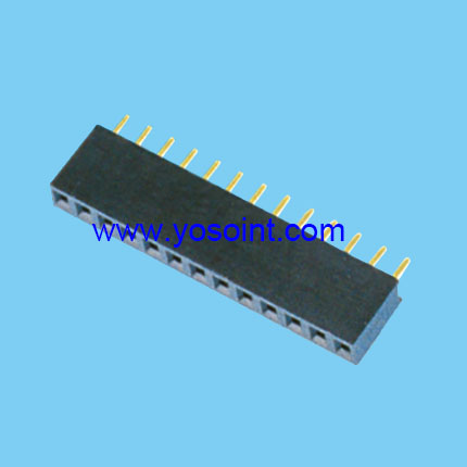 2.54mm female header H7.1mm Single row Straight DIP