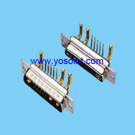 D-SUB connector 13W3 male and female machined pin